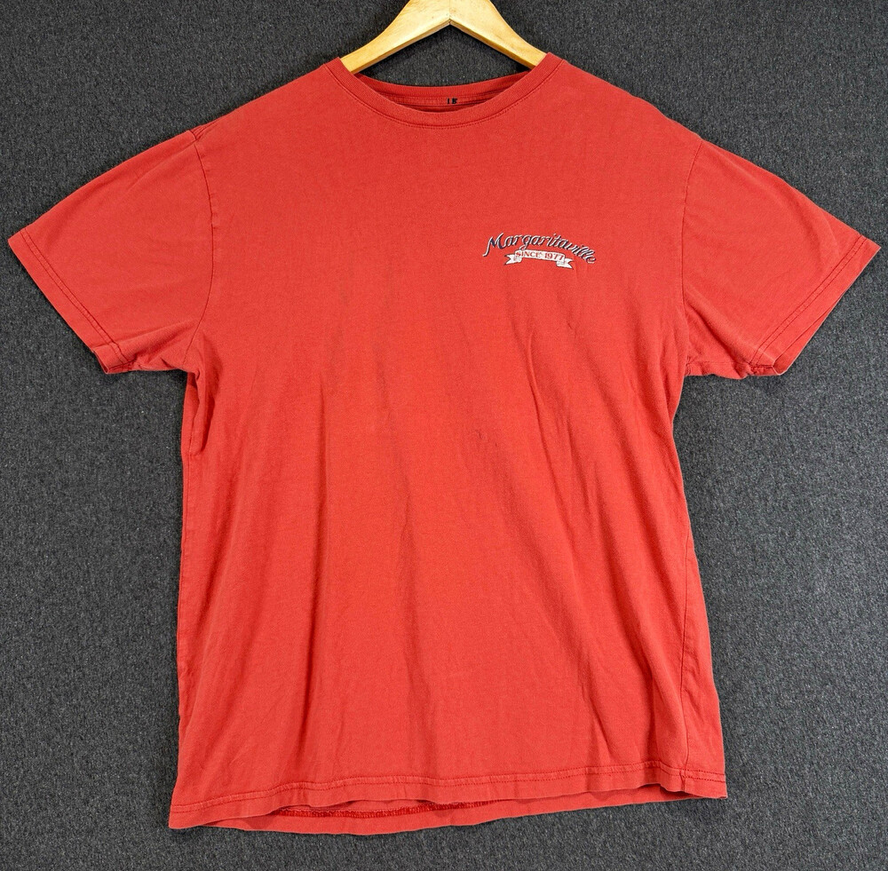 Margaritaville Brew Crew Party at the End of the World T-Shirt Mens M Red